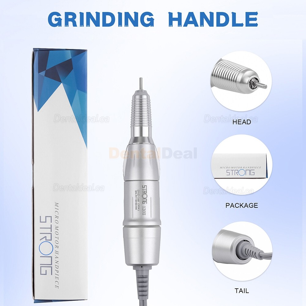 STRONG 120II Dental Lab Micromotor Handpiece 35000RPM 2.35mm